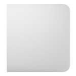 AJAX - SIDE BUTTON (1-GANG/2-WAY) WHITE Πλάγια πρόσοψη για πλαίσιο (Frame) 2, 3, 4 ή 5 θέσεων ασύρματου διακόπτη ελέγχου φωτισμού, σε λευκό χρώμα.