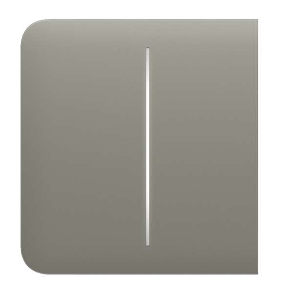 AJAX - SIDE BUTTON (2-GANG) OLIVE Πλάγια πρόσοψη για πλαίσιο (Frame) 2, 3, 4 ή 5 θέσεων ασύρματου διπλού διακόπτη ελέγχου φωτισμού, σε λαδί χρώμα.