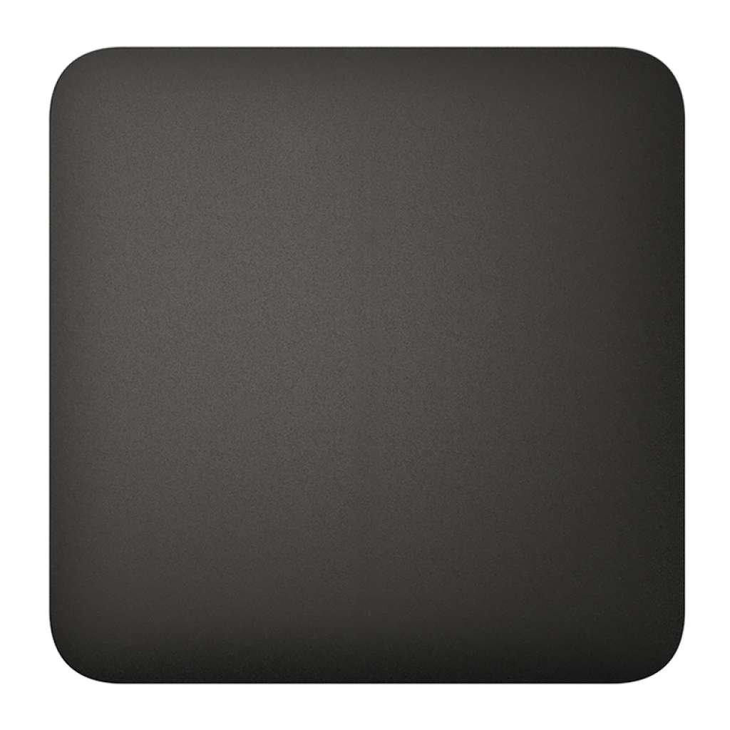 AJAX - SOLO BUTTON (1-GANG/2-WAY) BLACK Πρόσοψη μιας θέσης για ασύρματο διακόπτη ελέγχου φωτισμού, σε μαύρο χρώμα.