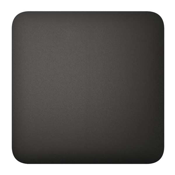 AJAX - SOLO BUTTON (1-GANG/2-WAY) BLACK Πρόσοψη μιας θέσης για ασύρματο διακόπτη ελέγχου φωτισμού, σε μαύρο χρώμα.