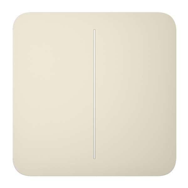 AJAX - SOLO BUTTON (2-GANG) IVORY Πρόσοψη δύο θέσεων για ασύρματο διακόπτη ελέγχου φωτισμού, σε κρεμ χρώμα