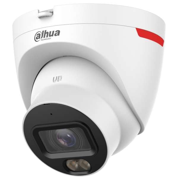 DAHUA - IPC-HDW2449T-S-LED-0280B-PRO IP Wizcolor Dome κάμερα ανάλυσης 4MP, με φακό 2.8mm. Ενσωματωμένο μικρόφωνο.