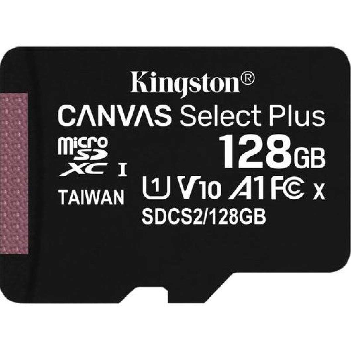 KINGSTON - MicroSD SDCS2 128GB Κάρτα μνήμης microSD 128GB για αποθήκευση της καταγραφής σε IP κάμερες.