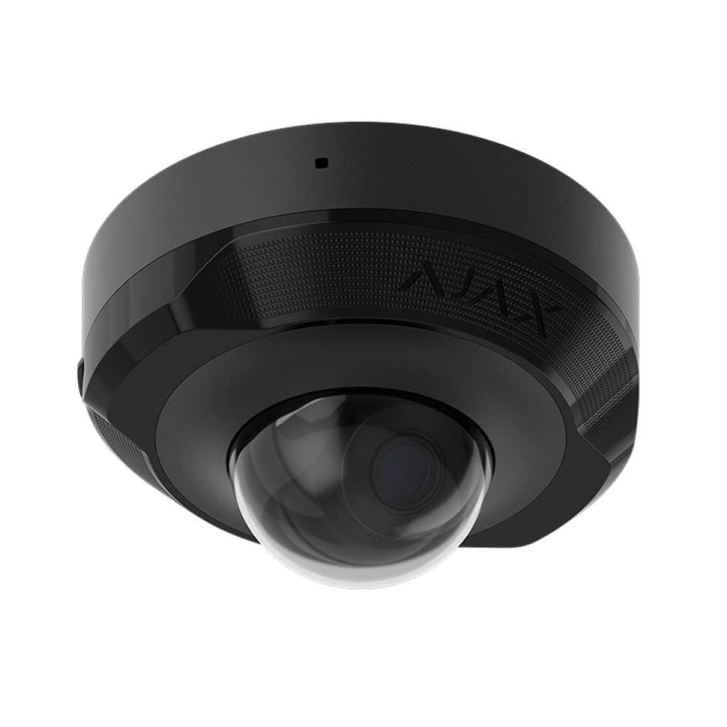 AJAX - DOMECAM MINI (5 MP/2.8mm) BLACK Ενσύρματη IP MiniDome κάμερα ανάλυσης 5MP (2800 x 1620px), με γωνία θέασης 100° - 110° και ενσωματωμένο μικρόφωνο, σε μαύρο χρώμα.