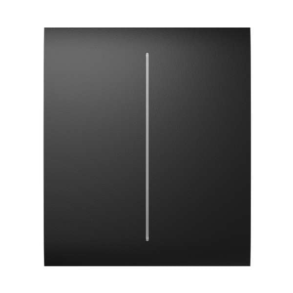 AJAX - CENTER BUTTON (2-GANG) BLACK Κεντρική πρόσοψη για πλαίσιο (Frame) 3, 4 ή 5 θέσεων ασύρματου διπλού διακόπτη ελέγχου φωτισμού, σε μαύρο χρώμα.