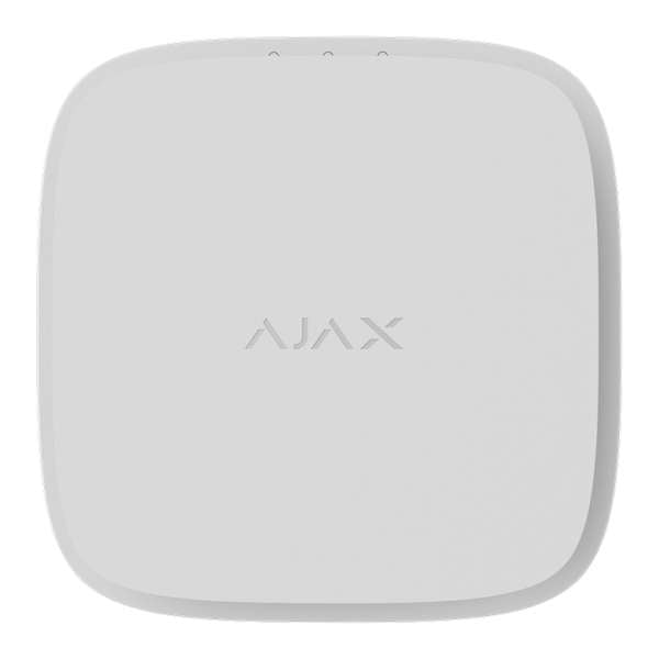 AJAX - FIRE PROTECT 2 SB (HEAT/SMOKE/CO) WHITE Nέος ασύρματος ανιχνευτής καπνού, θερμοκρασίας και μονοξειδίου του άνθρακα (CO) με ενσωματωμένη σειρήνα και μη αντικαταστάσιμες μπαταρίες, σε λευκό χρώμα