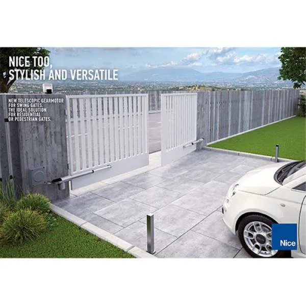 Nice TOO3000 (Basic Διπλό Kit) - Σετ μηχανισμών 230V για ανοιγόμενες αυλόπορτες έως 2m και 300kg