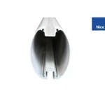 Nice XBA15 - Κοντάρι Αλουμινίου Λευκό (3m - 69x92x3150 mm)