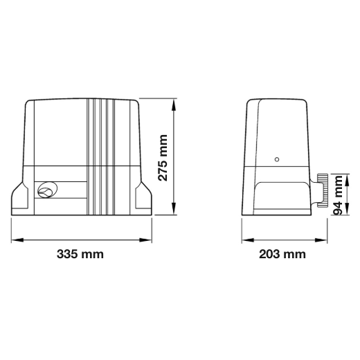 Nice THOR TH1500 (Basic Kit) - Μοτέρ συρόμενης έως 1500 κιλά