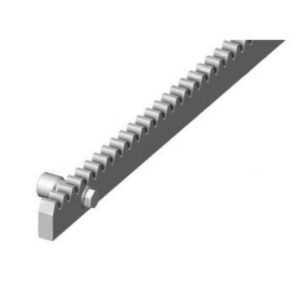 Γαλβανιζε Κρεμαγιέρα Μ4 30x10x1000mm με αποστάτες