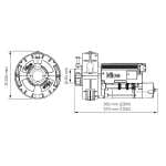 Nice RONDO RN2040 - Κεντρικό μοτέρ ρολού 180Nm Φ60 με φρένο