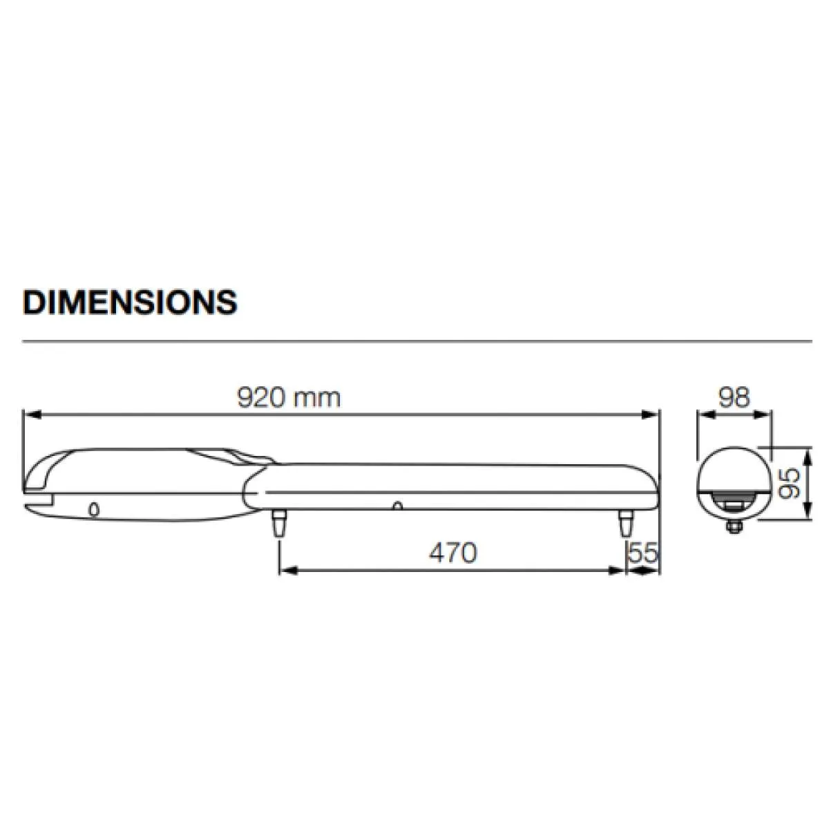 Nice WINGO 3524 (Basic Διπλό Kit) Σετ μηχανισμών 24V για ανοιγόμενες αυλόπορτες έως 3.5m