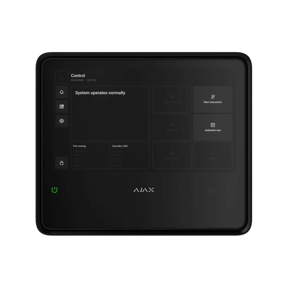 AJAX Fire Hub EN54 Black