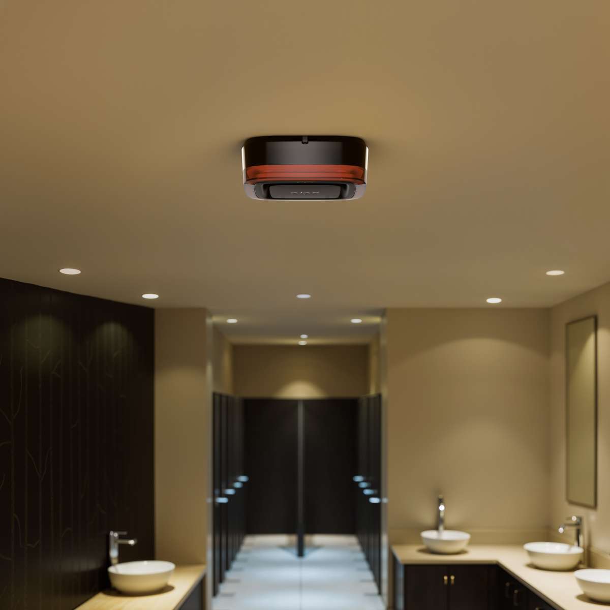 Lifestyle Ajax EN54 FireProtect (Sounder VAD) Jeweller hotel toilet black